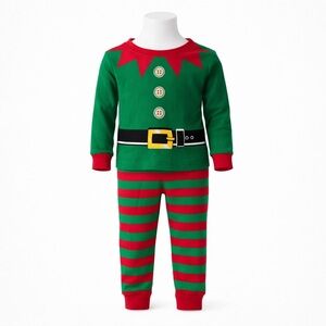 Size‎ 18-24M The Children’s Place Kids Elf Christmas Pajama Set